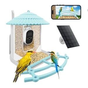 Smart Bird Feeder Camera‎ 2.5K AI Identification Wireless Outdoor Night Vision